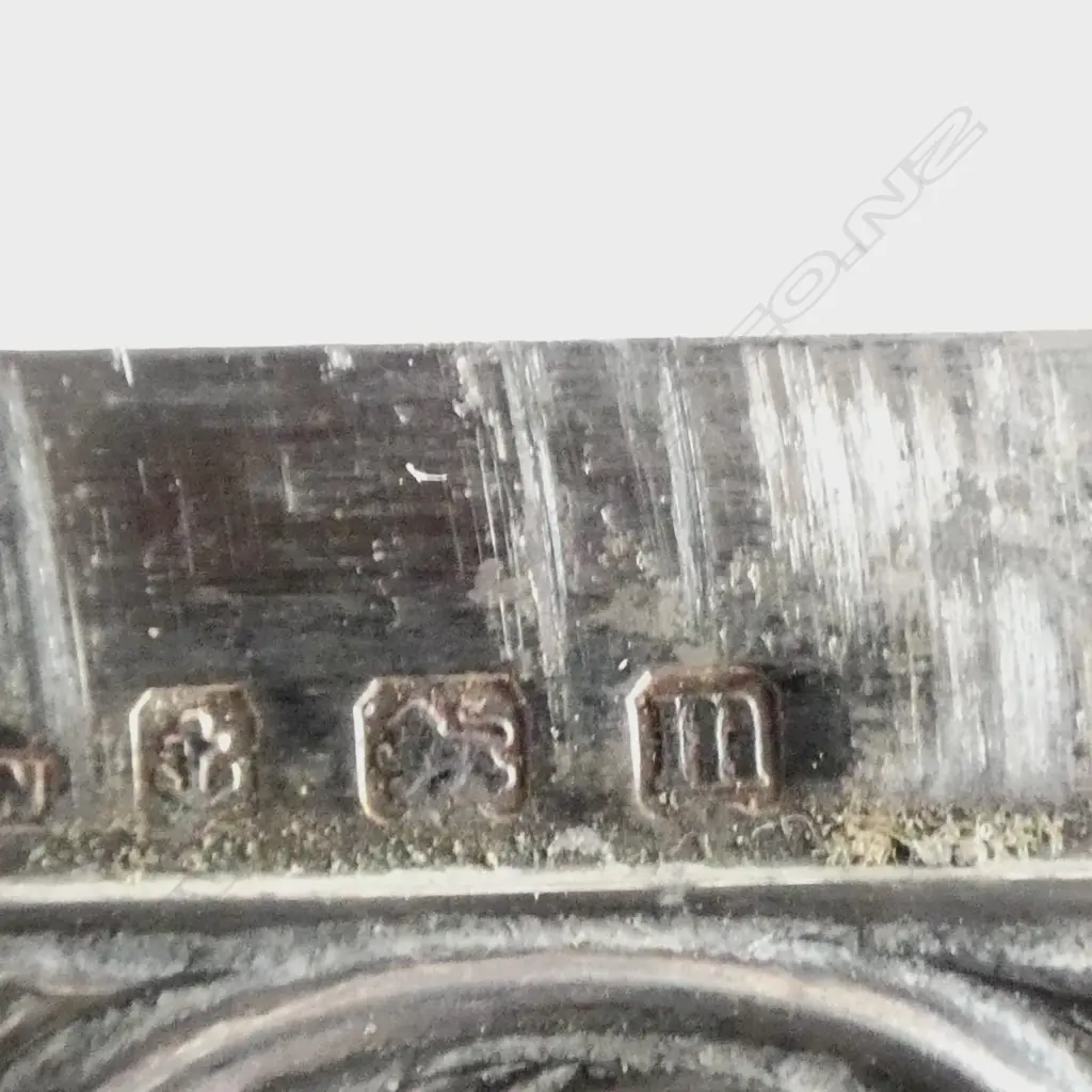 Birmingham 1911 SCROLL EMBOSSED CARD CASE 58gms Image 1++