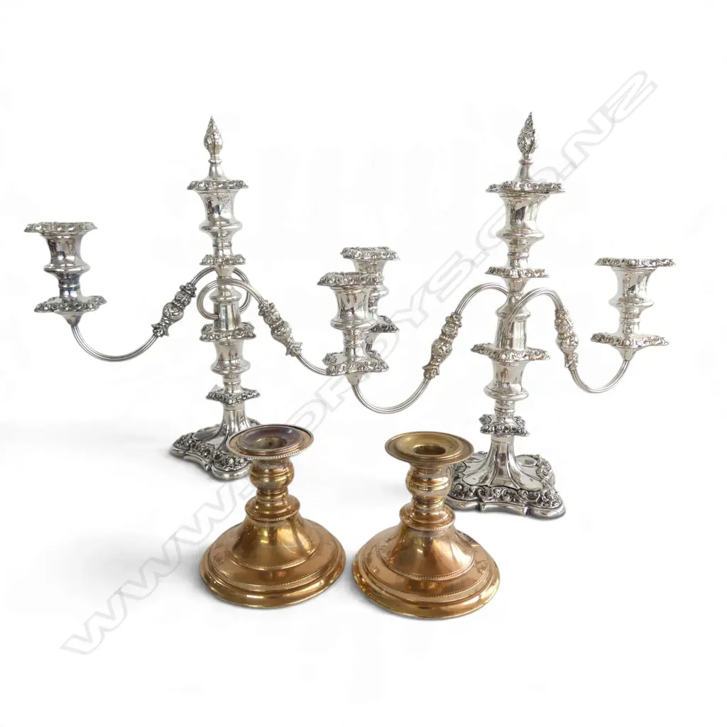 2 PRS CANDLESTICKS H.340mm Image 1++