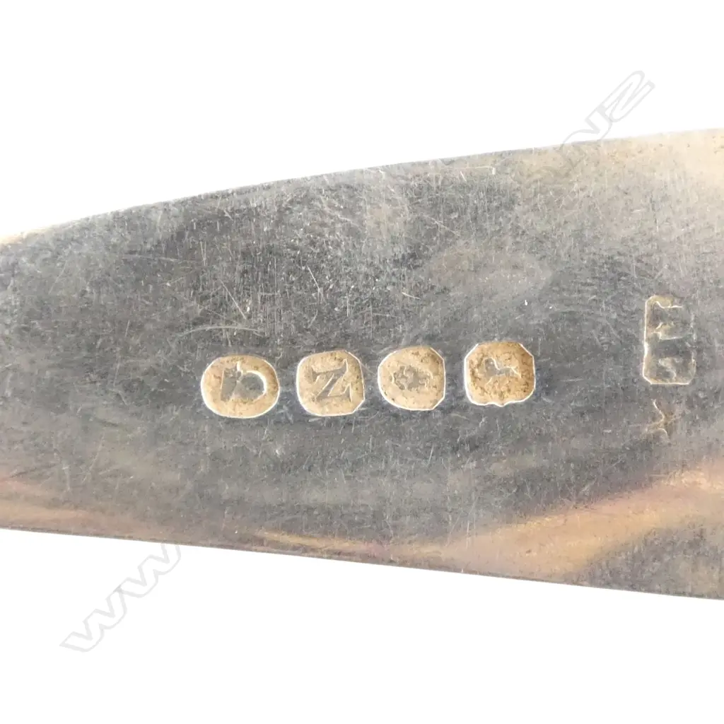2 GEORGIAN STG SILVER TABLE SPOONS, LONDON 1808 & 1796, 133gms Image 1++