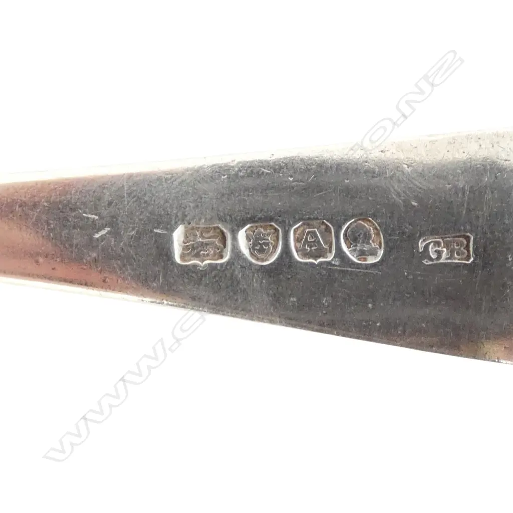 2 GEORGIAN STG SILVER TABLE SPOONS, LONDON 1808 & 1796, 133gms Image 1++
