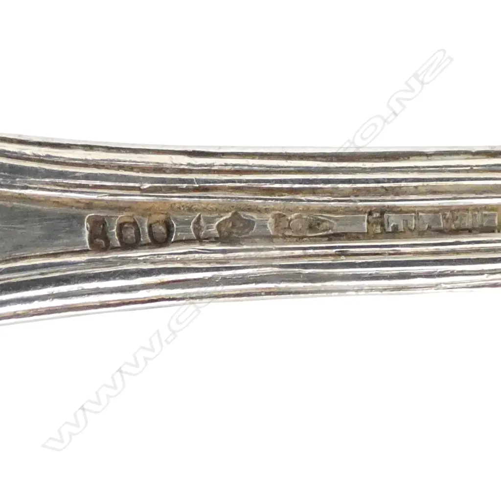 2 .800 GERMAN SILVER SERVING SPOON & FORK SETS 351gms Image 1++