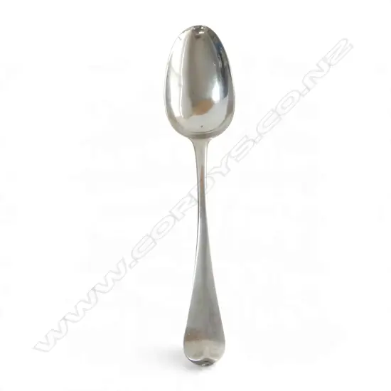 ANTIQUE STG SILVER TABLE SPOON, BOTTOM MARKED, 57gms