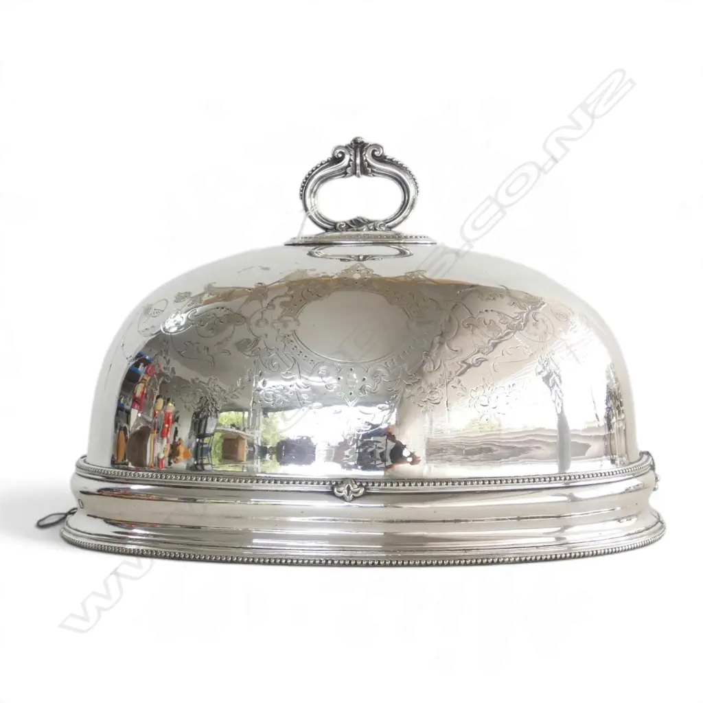 SILVER PLATE FOOD DOME 355x280x230mm Image 1++