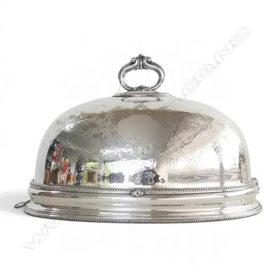SILVER PLATE FOOD DOME 355x280x230mm