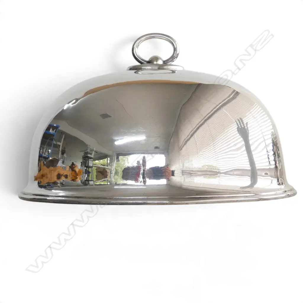 LG SILVER PLATE FOOD DOME 410x315x240mm Image 1++