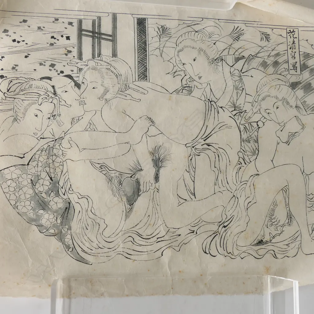 4 JAPANESE SHUNGA 310x310mm Image 1++