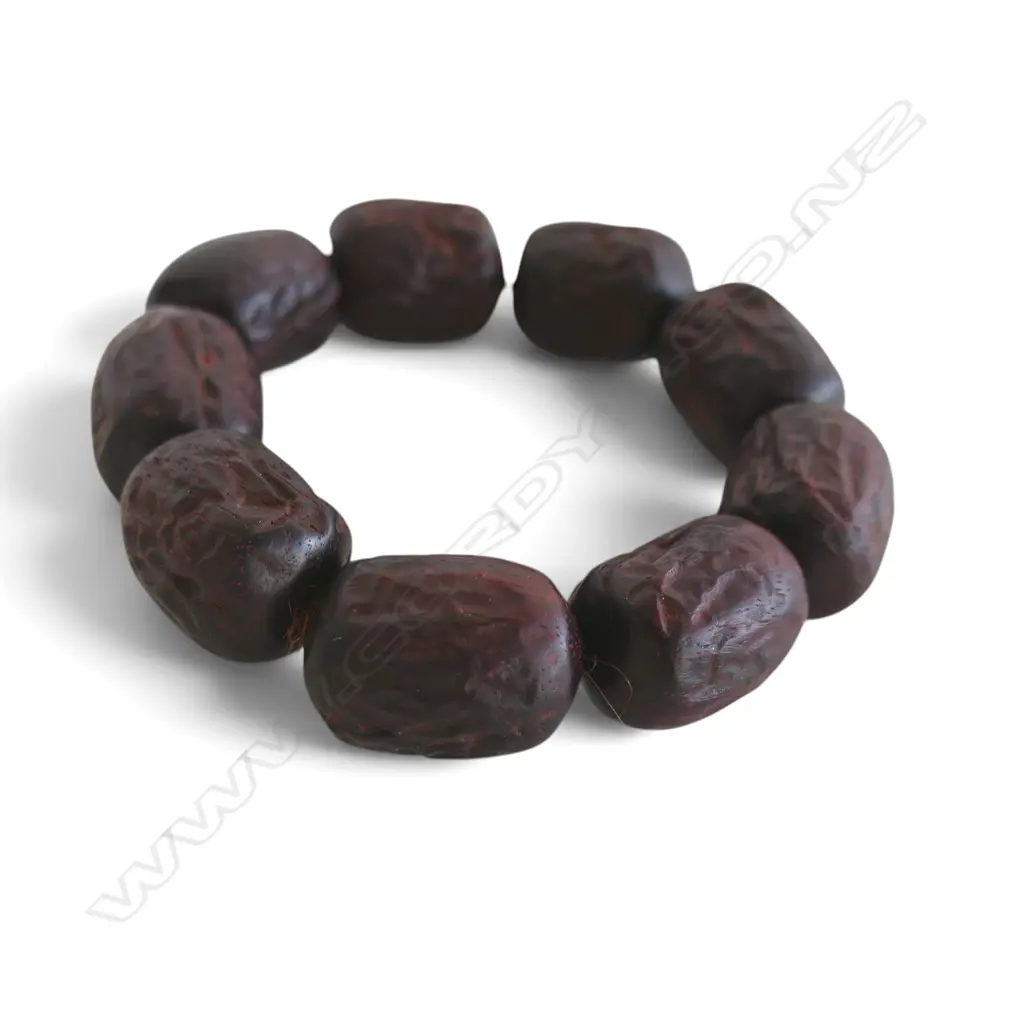 CHINESE SCENTED WOOD BEAD BRACELET  Image 1++