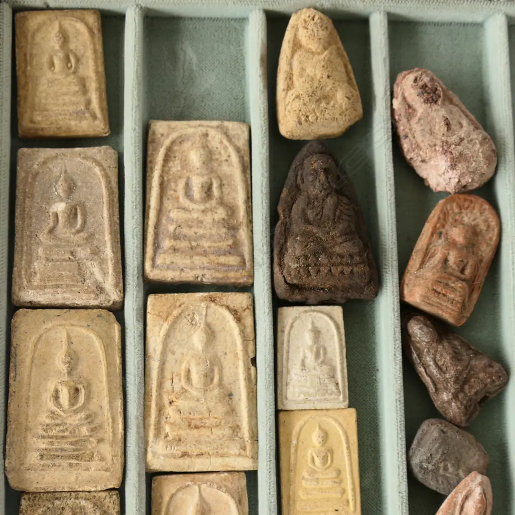 COLLECTION OF SMALL BUDDHIST PLAQUES + 1 CAMEO  Image 1++