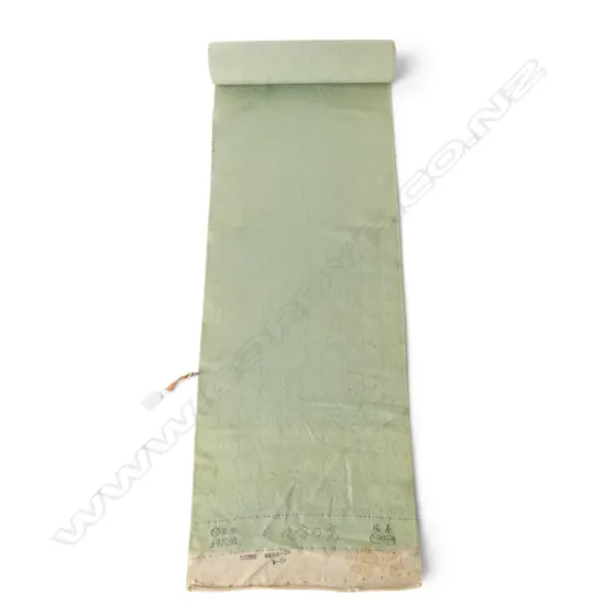 Unused 1980's NISHIJIN TEXTILE (Kyoto) JAPANESE SILK ROLL. L.12m. W.360mm. New old stock