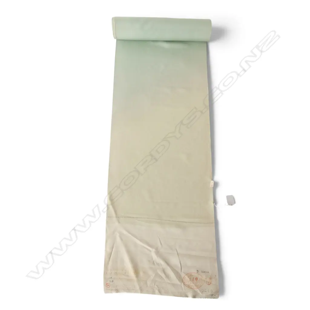 Unused 1980's NISHIJIN TEXTILE (Kyoto) JAPANESE SILK ROLL. L.12m. W.360mm. New old stock Image 1++