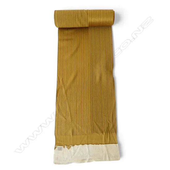 Unused 1980's NISHIJIN TEXTILE (Kyoto) JAPANESE SILK ROLL. L.12m. W.360mm. New old stock