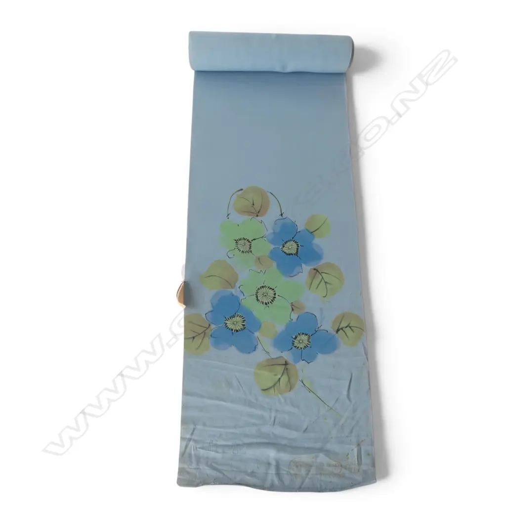 Unused 1980's NISHIJIN TEXTILE (Kyoto) JAPANESE SILK ROLL. L.12m. W.360mm. New old stock Image 1++