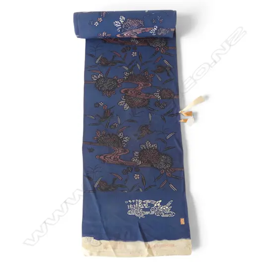 Unused 1980's NISHIJIN TEXTILE (Kyoto) JAPANESE SILK ROLL. L.12m. W.360mm. New old stock