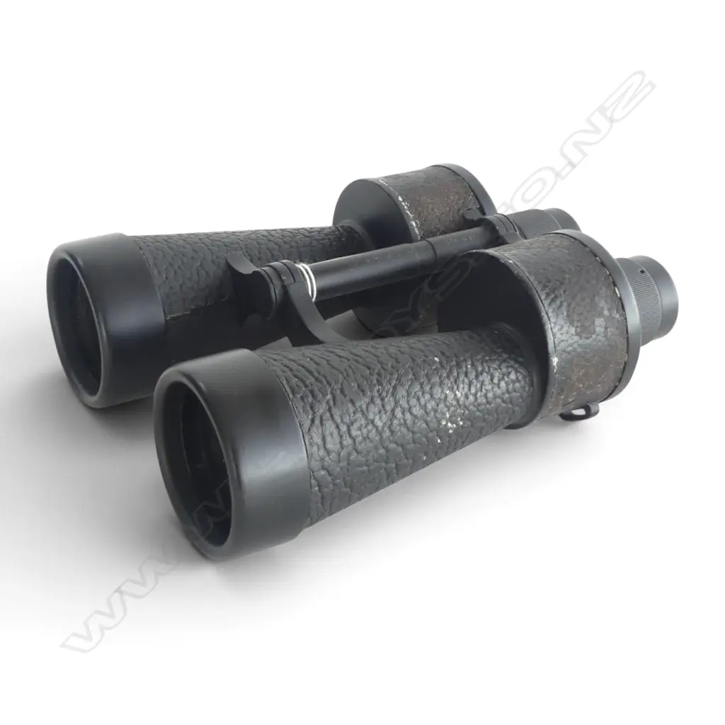 E. LEITZ 7/50 NAVAL BINOCULARS 305331 with GERMAN SWASTIKA & EAGLE. Model 4335N Image 1++
