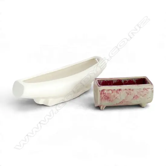 2 CROWN LYNN VASES W.300mm