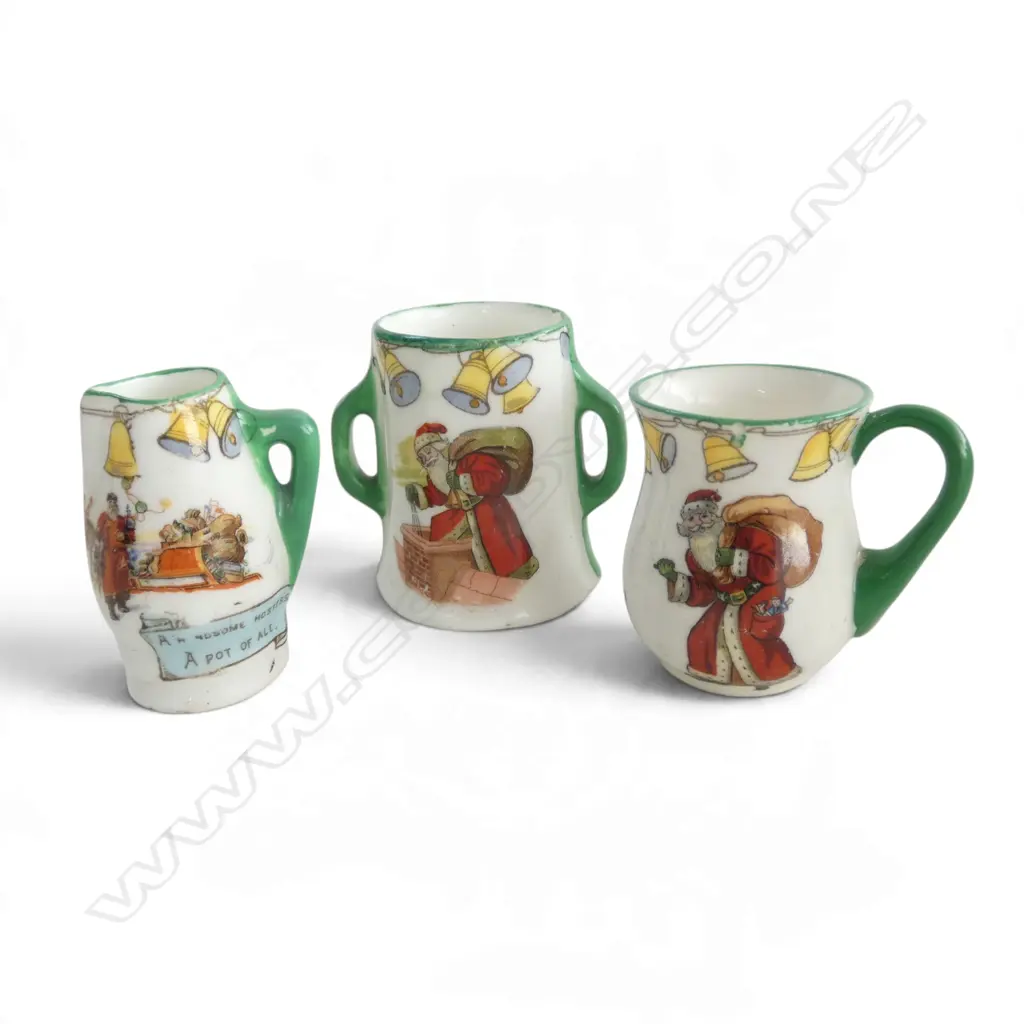 3 ROYAL DOULTON CHRISTMAS MINIATURES, H.50mm Image 1++