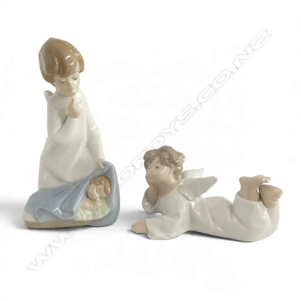2 LLADRO ANGEL FIGURINES H.180mm Image 1++