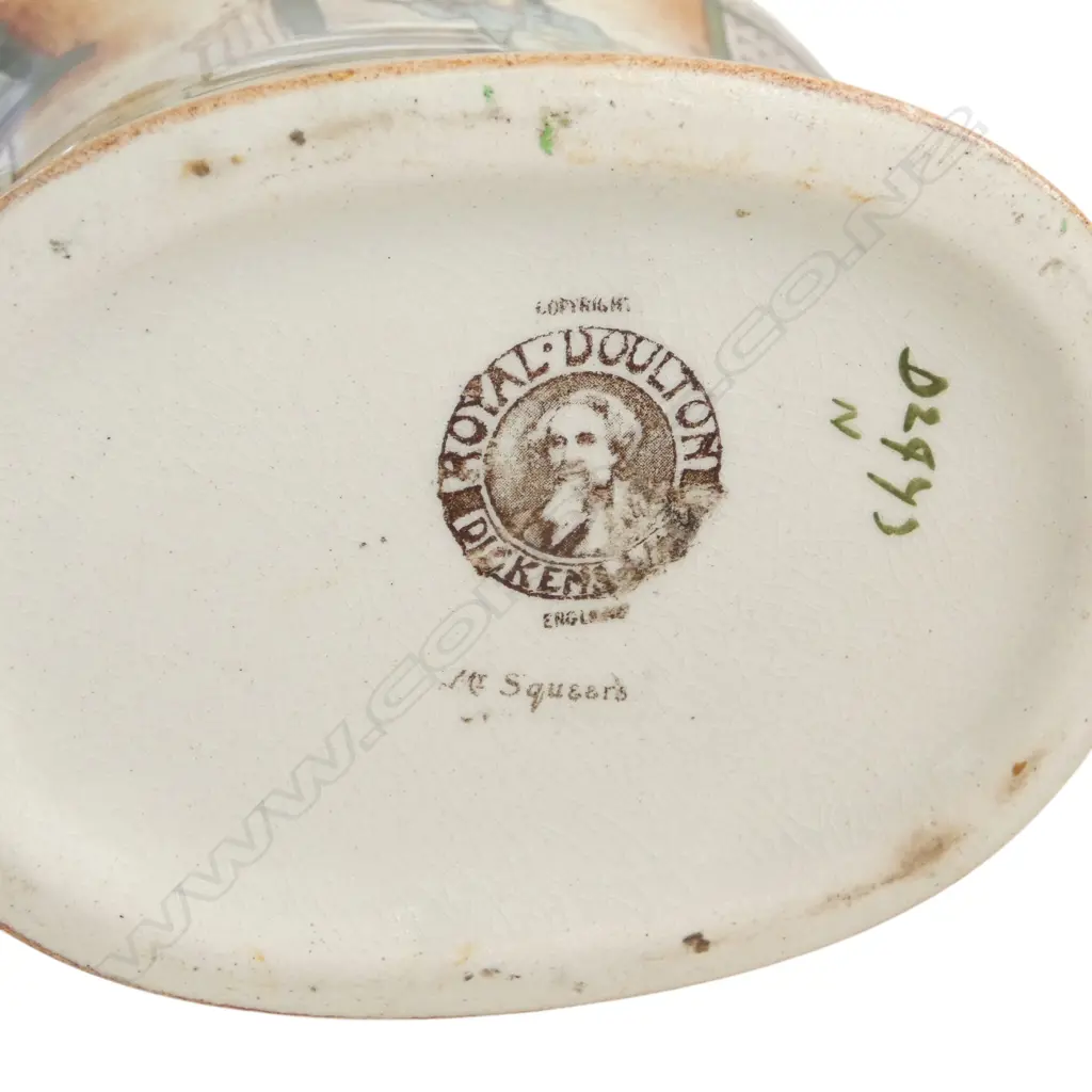 RARE ROYAL DOULTON DICKEN'S WARE SHAVING MUG - RARE SHAPE, H.120x160mm Image 1++