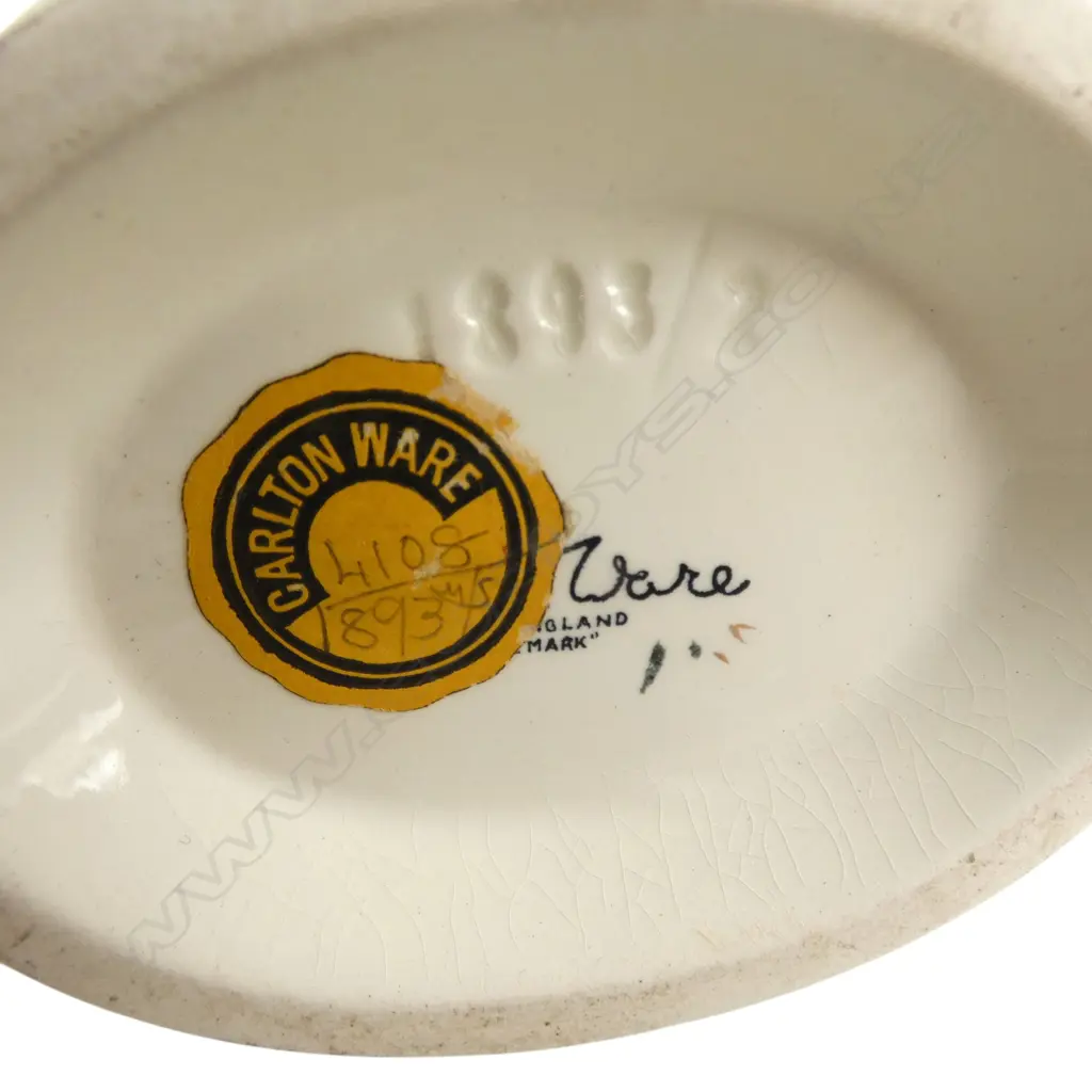 3 JUGS (2 CARLTONWARE H.180mm, 1 ROYAL WORCESTER AF) + CAPODIMONTE FLOWER (CHIP) Image 1++