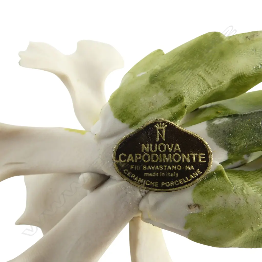 3 JUGS (2 CARLTONWARE H.180mm, 1 ROYAL WORCESTER AF) + CAPODIMONTE FLOWER (CHIP) Image 1++