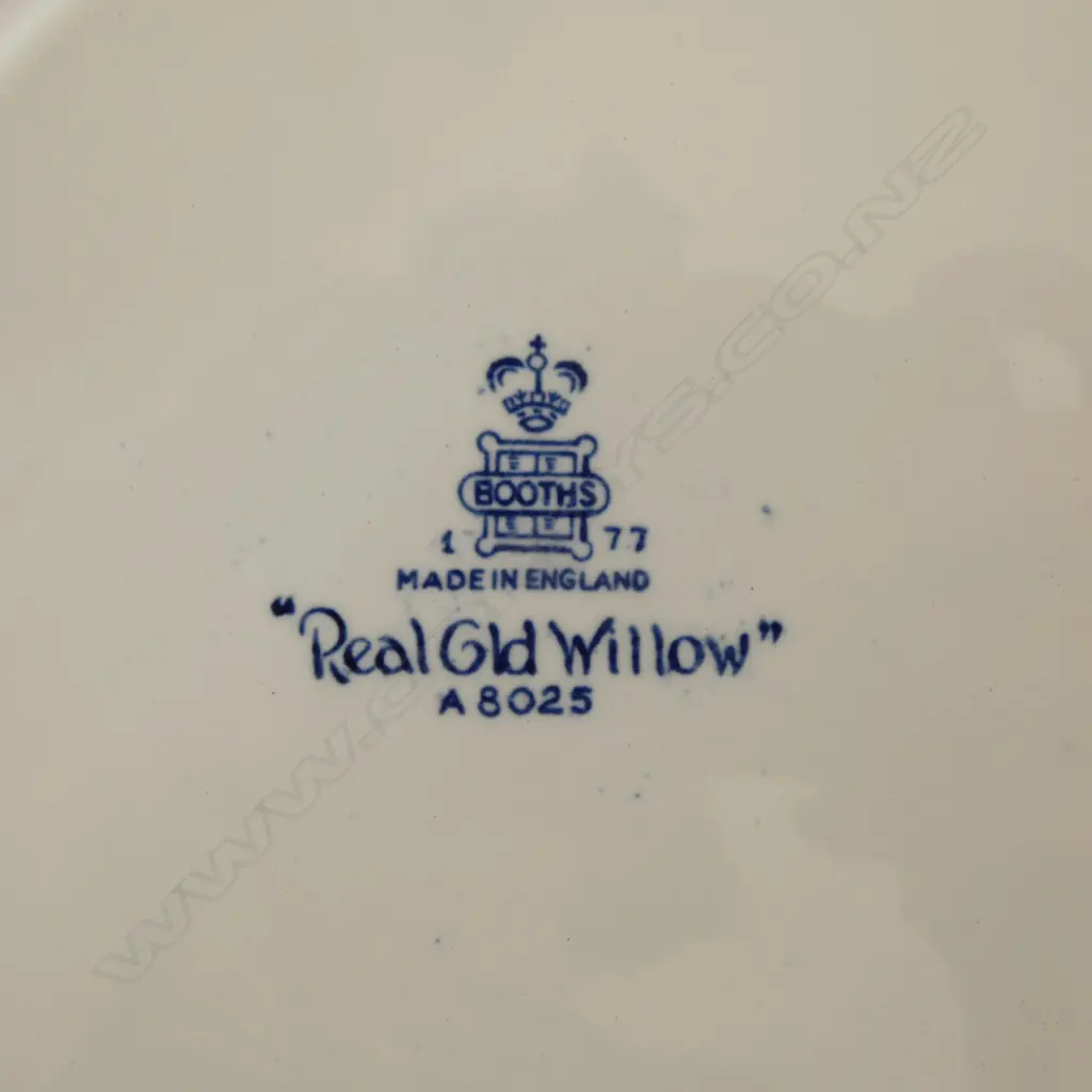 SET 12 BOOTHS REAL OLD WILLOW LUNCHEON PLATES, D.210mm Image 1++