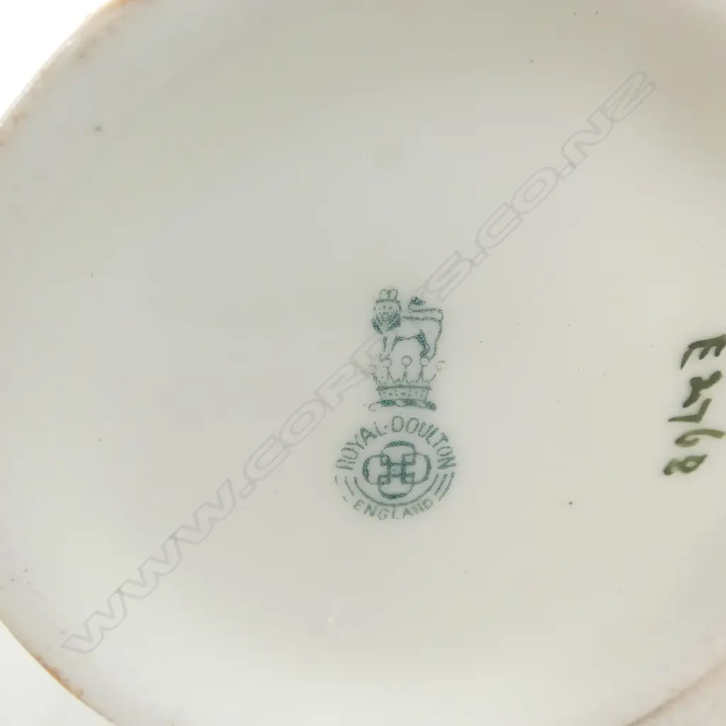 ROYAL DOULTON COACHING WARE BLUE SKY JUG, H.80mm, RARE COLOURWAY 1905-1906 Image 1++