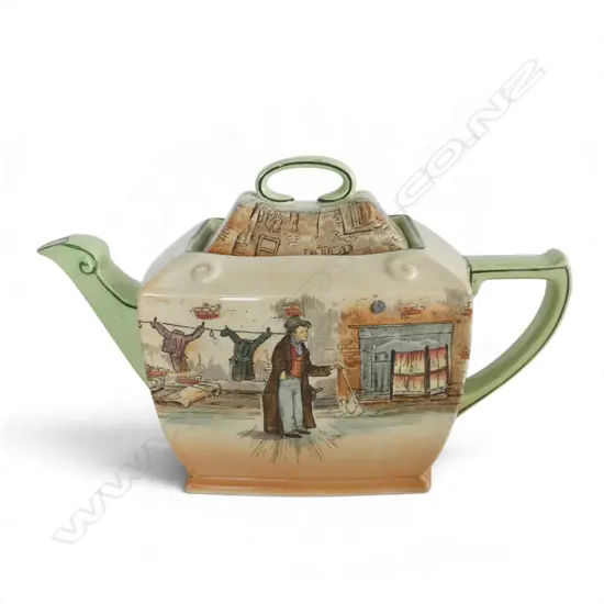 ROYAL DOULTON DICKEN'S WARE TEAPOT, H.160x240