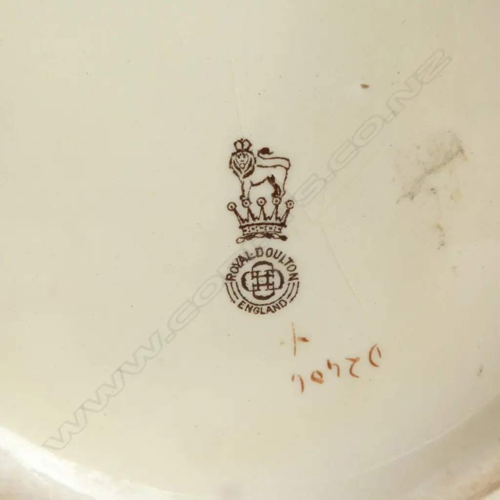 EARLY ROYAL DOULTON MOTORING JUG 'DEAF', H.150mm Image 1++