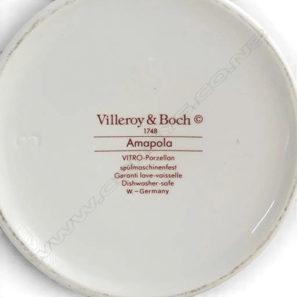VILLEROY & BOCH COFFEE POT ‘AMAPOLA’ PATTERN WEST GERMANY, H.220mm Image 1++