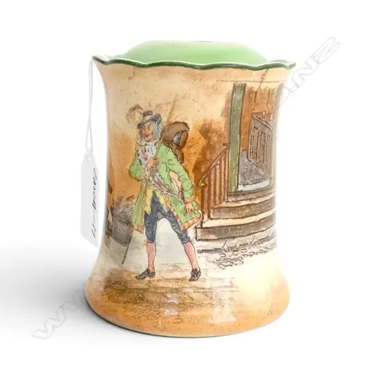 ROYAL DOULTON DICKEN'S WARE HAIR TIDY, H.100mm