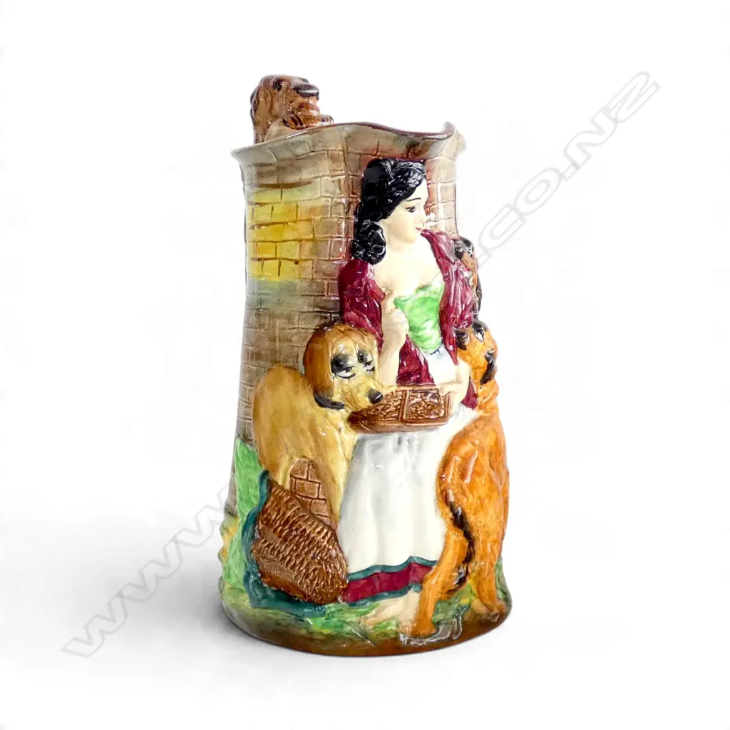 BURLEIGH WARE 'OLD FEEDING TIME' JUG H.245mm Image 1++