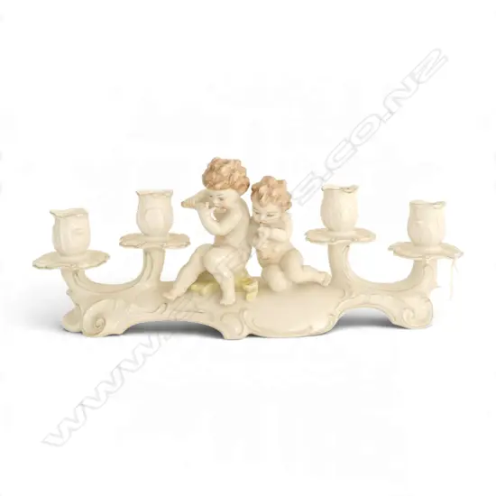 HUTSCHENREUTHER PUTTI CANDELABRA L.400mm