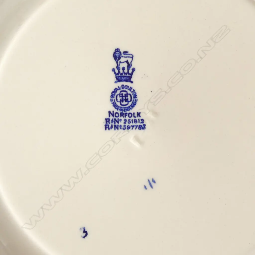 ROYAL DOULTON 'THE GREENWOOD' PLATE & 'NORFOLK' W.200mm Image 1++