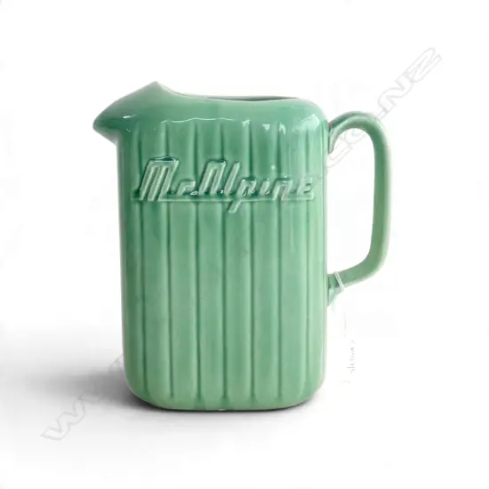  GREEN MCALPINE JUG H.220mm