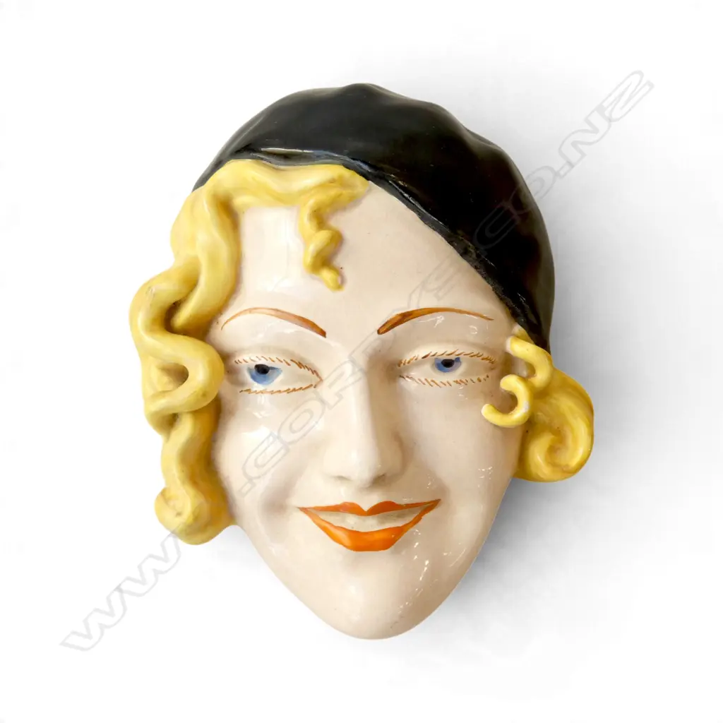 ENGLISH ARTHUR WOOD ART DECO 'JOYCE' WALL HEAD H.180mm Image 1++