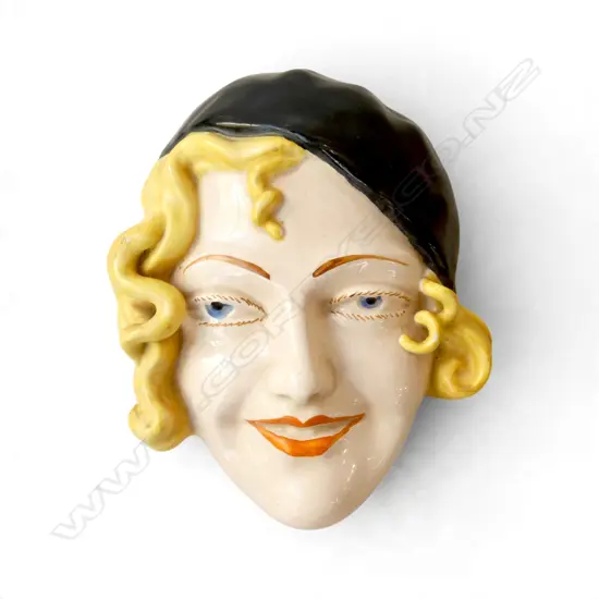 ENGLISH ARTHUR WOOD ART DECO 'JOYCE' WALL HEAD H.180mm