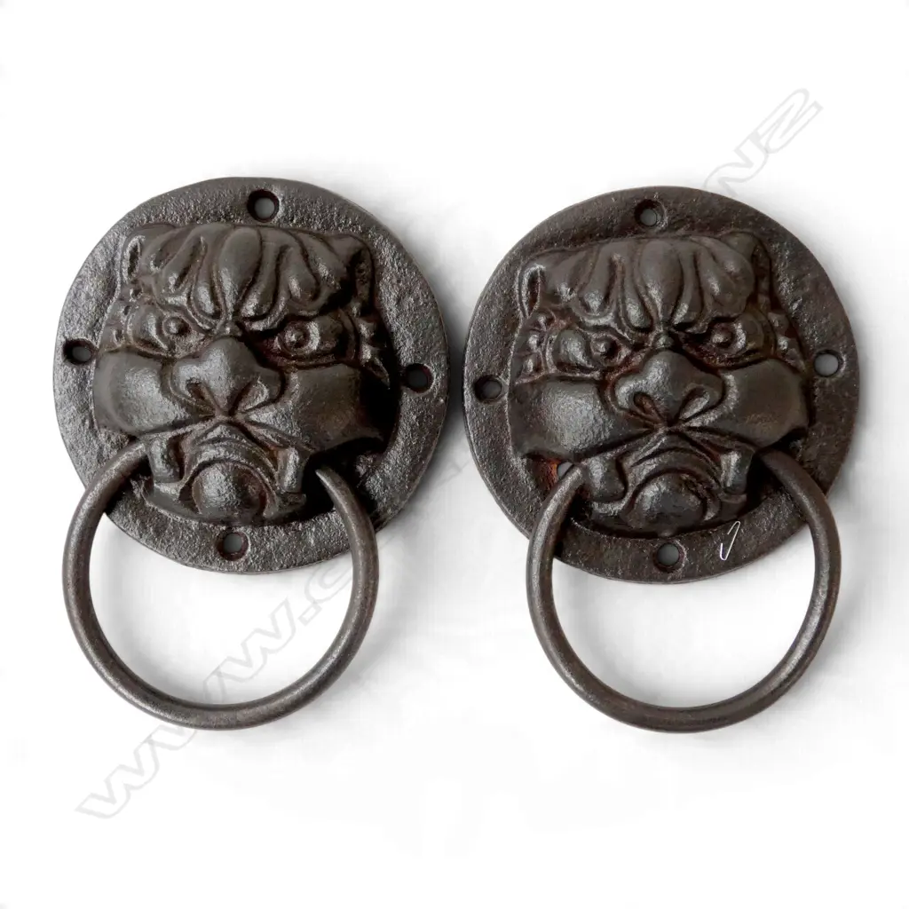 PR CAST IRON DOOR KNOCKERS 120mm dia Image 1++