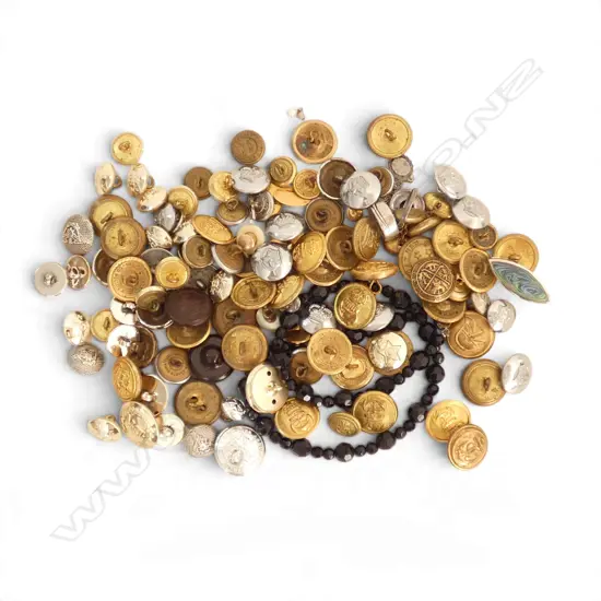 ASST. BUTTONS, JEWELLERY INCL. 2 STG RINGS