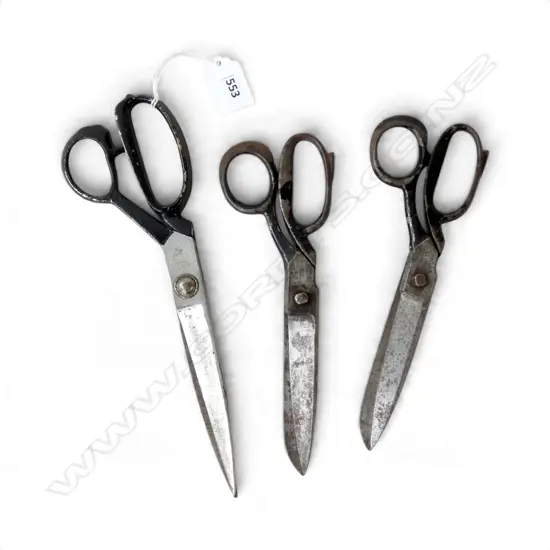 3 PAIRS DRAPERS SCISSORS