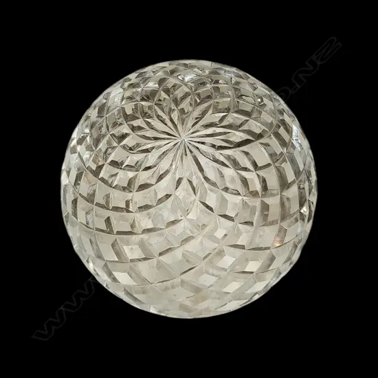 CUT GLASS PAPERWEIGHT