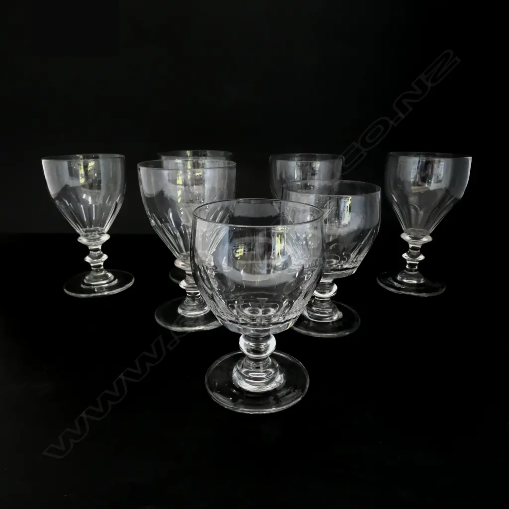 7 ANTIQUE CRYSTAL GLASSES H.150mm (5+2) Image 1++