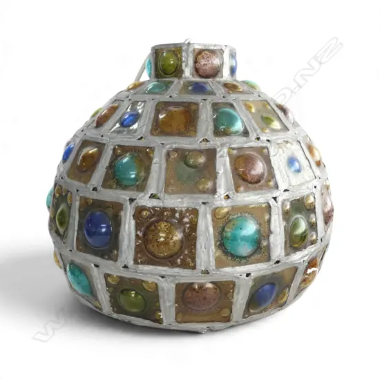 LEAD LIGHT PENDANT SHADE H.270mm, 350mm dia MADE IN AUCKLAND
