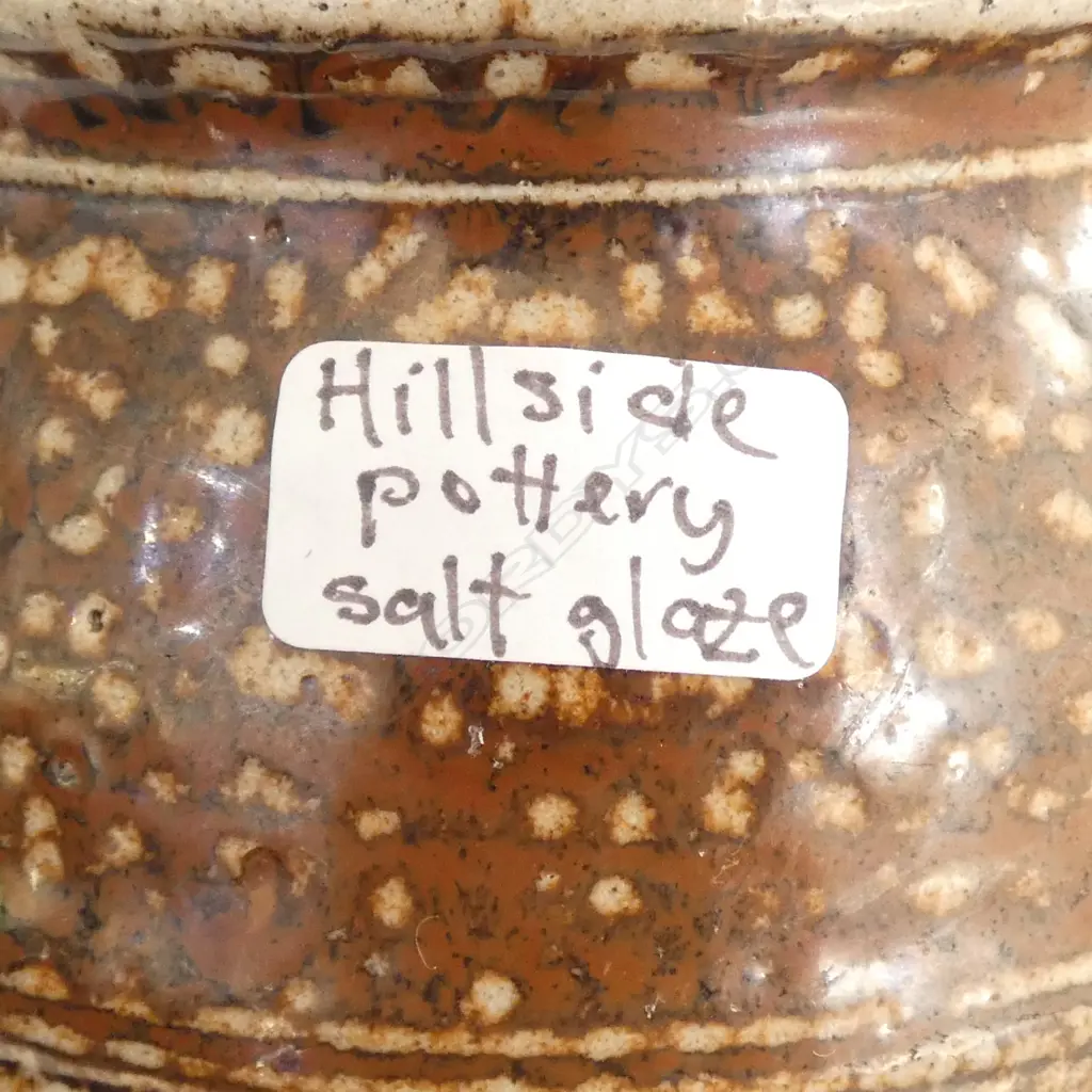 6 PCES NZ STUDIO POTTERY; HILLSIDE JUG H.125mm, STITCHBURY, CADNESS, VAN DER PUTTEN ETC minor chips Image 1++