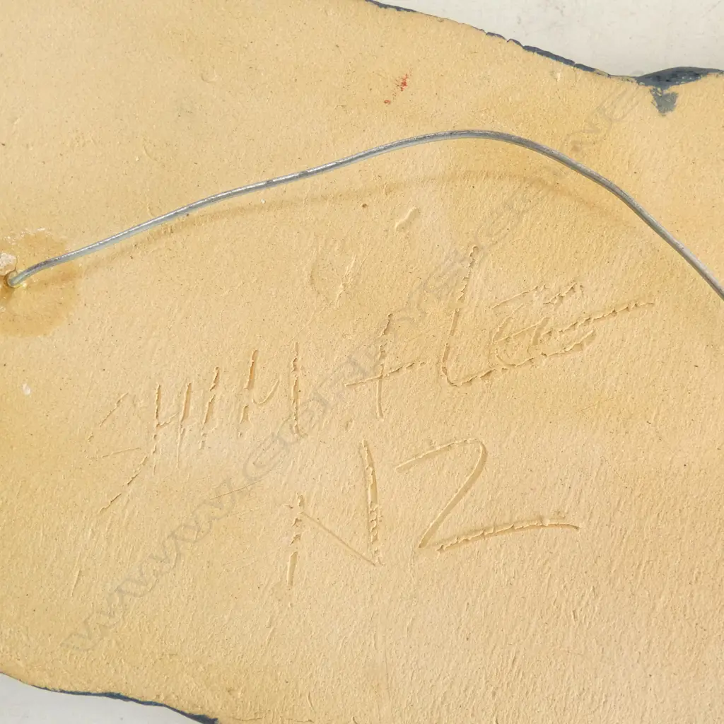 2 KEUM SUN LEE ORGANIC SHAPED DISHES, L.300/360mm, 1 WALL HANGING Image 1++