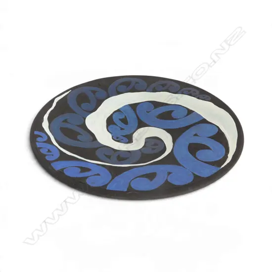 LRG KEUM SUN LEE DISH, HANDPAINTED, Dia.380mm, decorative only