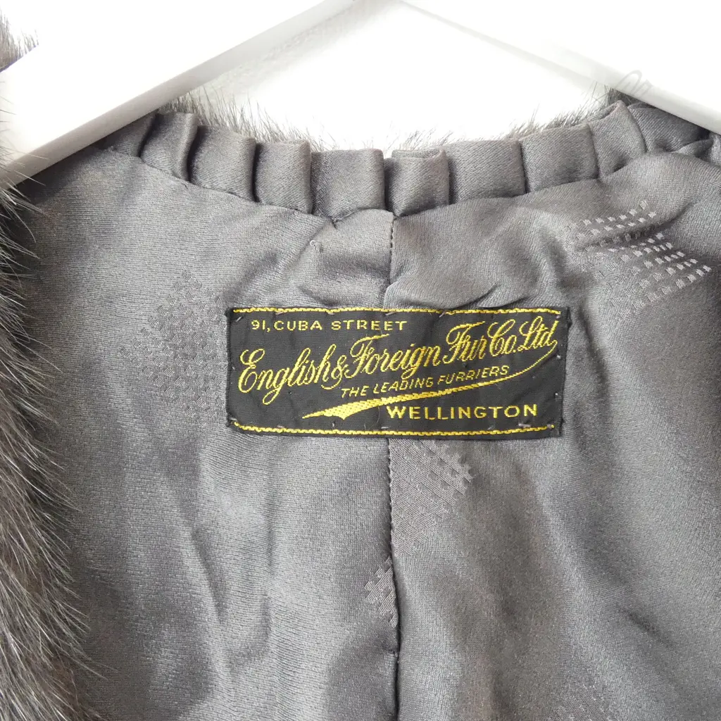 GREY MINK STOLE AND BROWN RABBIT STOLE Image 1++