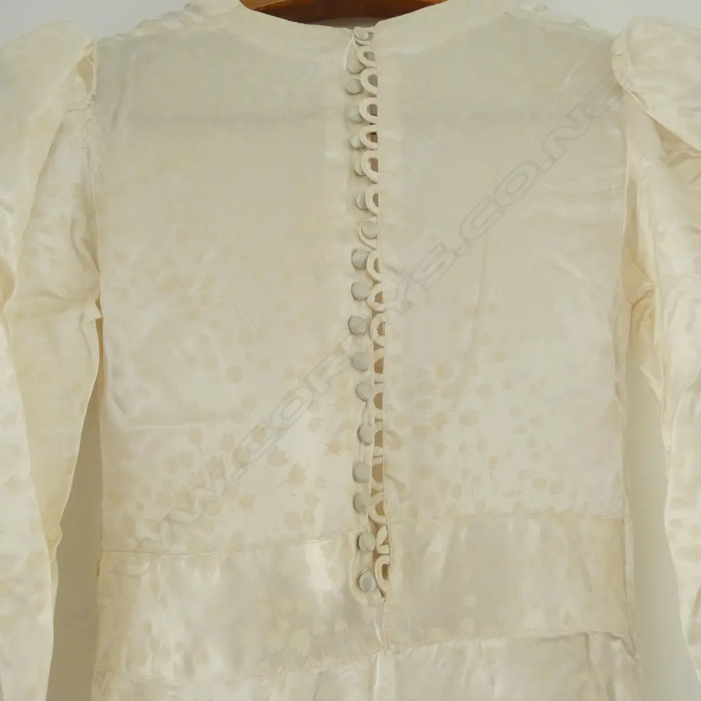 1930s WEDDING DRESS, SOME FAINT MARKS Image 1++