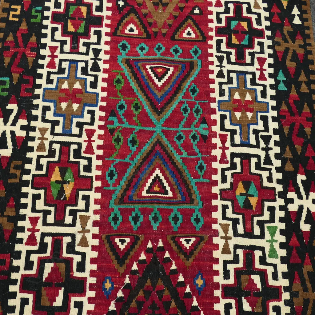 KELIM ALL WOOL HAND KNOTTED RUG Image 1++