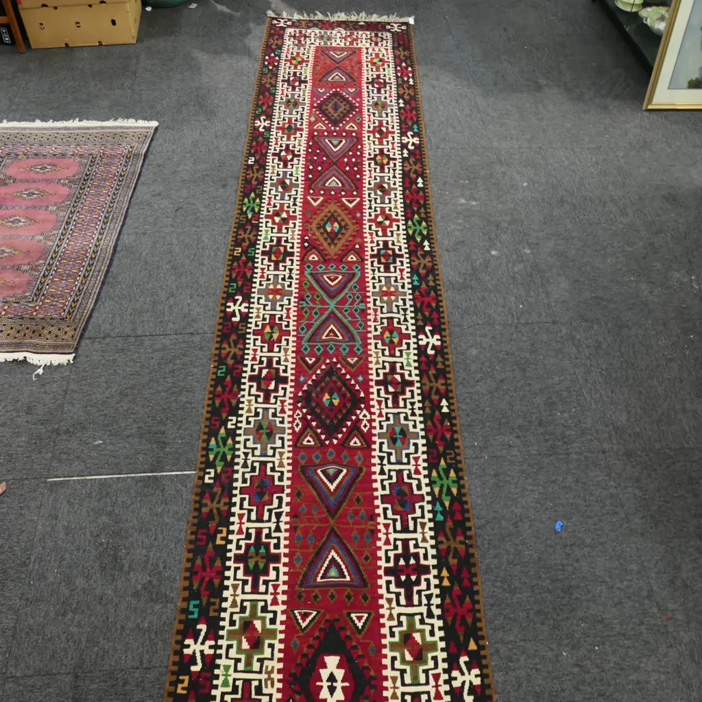 KELIM ALL WOOL HAND KNOTTED RUG Image 1++