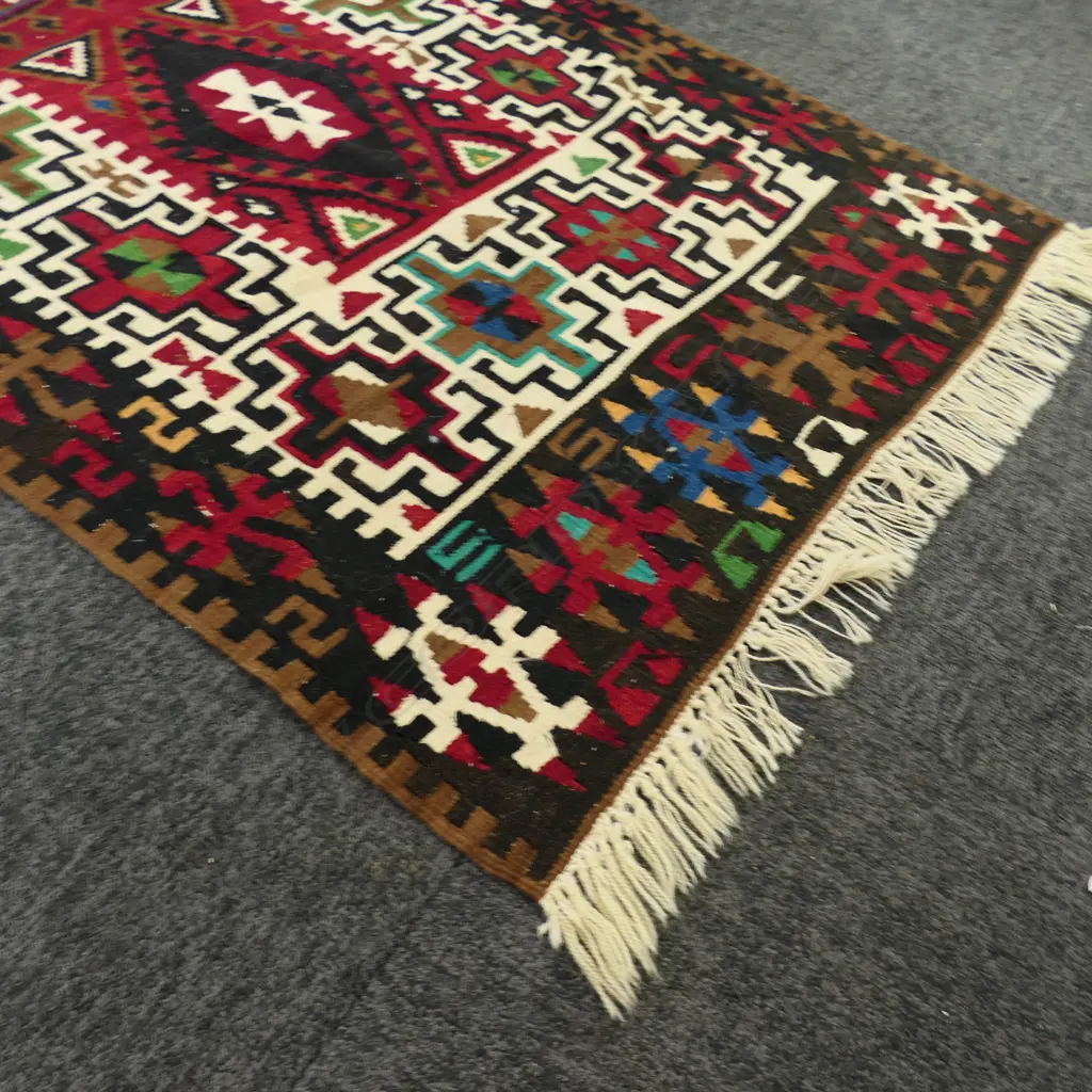 KELIM ALL WOOL HAND KNOTTED RUG Image 1++